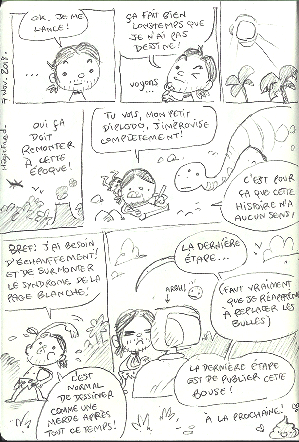 Planche de BD à ne pas lire...